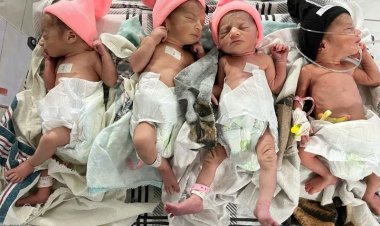 د خوست ولایت روغتون کې یوې ښځې څلور غبرګوني ماشومان زېږولي دي.