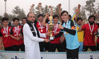 نن د هلمند مرکزي فوټبال لوبغالي کي د ولسوالیو په سطحه د فوټبال سیالۍ پایته ورسیدې.